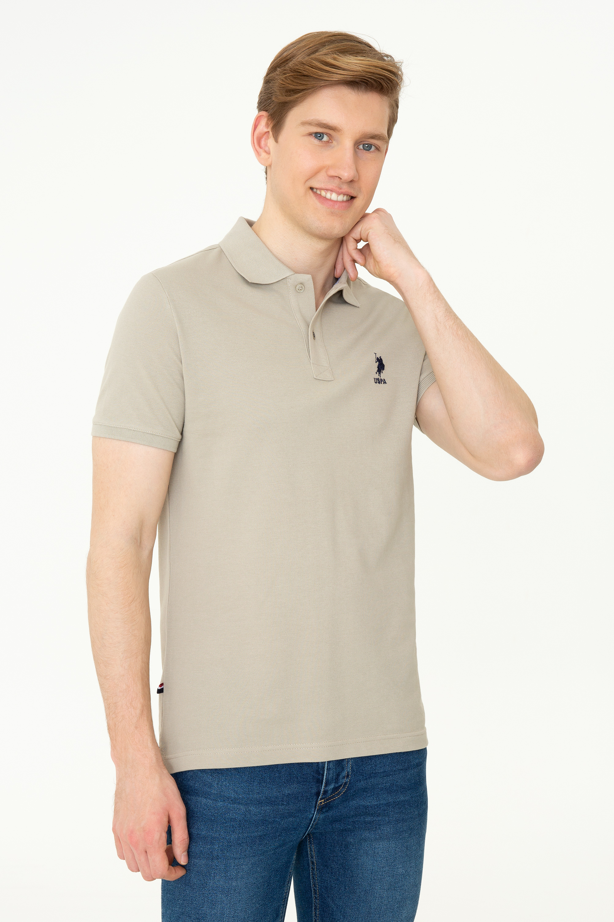 фото Футболка мужская u.s. polo assn. g081sz0110tp04iy022 хаки 2xl