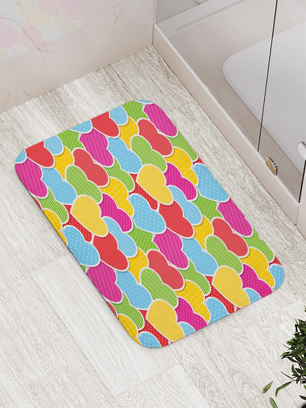 

bath_22890 Коврик противоскользящий для ванной, сауны, бассейна, 77х52 см