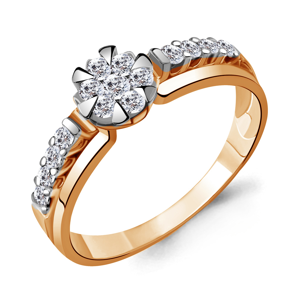 

Кольцо из красного золота с бриллиантом Aquamarine Aquamarine 963668к_585_кз р, 963668к_585_кз