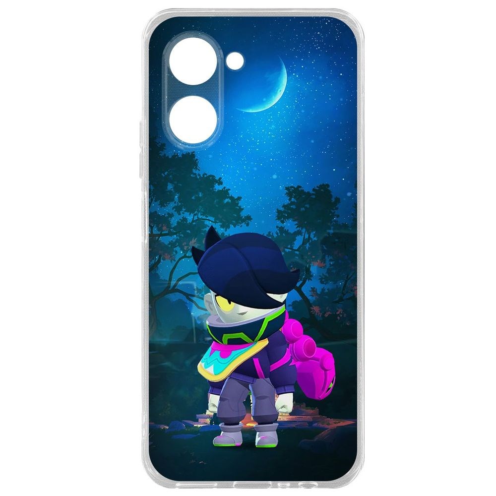 

Чехол Brawl Stars-Орочи Эдгар для Realme C33, Прозрачный