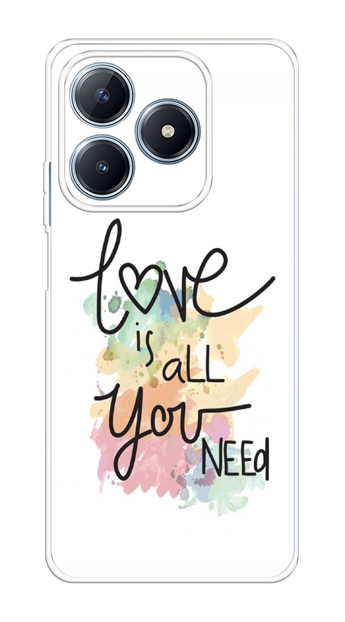 

Чехол Homey на Realme C63 "Love is all you need", Белый;черный;зеленый, 2517350-1