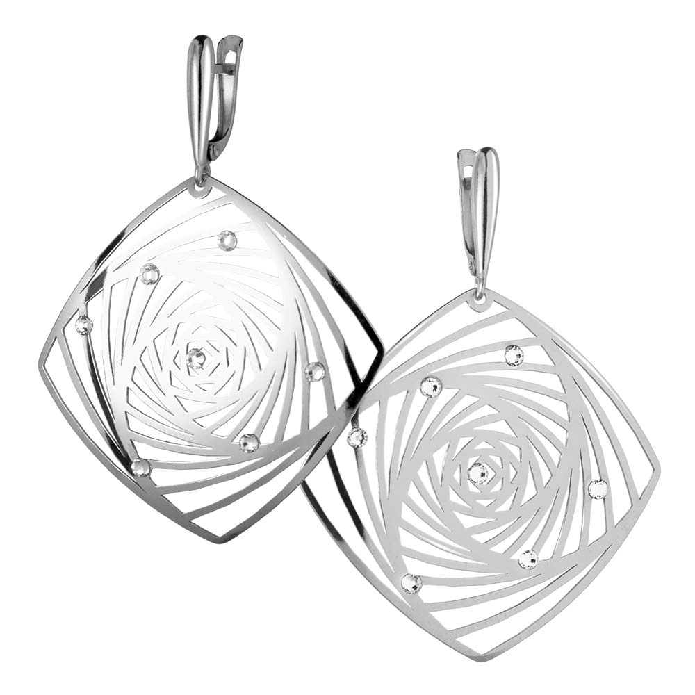 

Серьги из серебра со стразами ЮВЕЛИР КАРАТ 2126364/9, 2126364/9