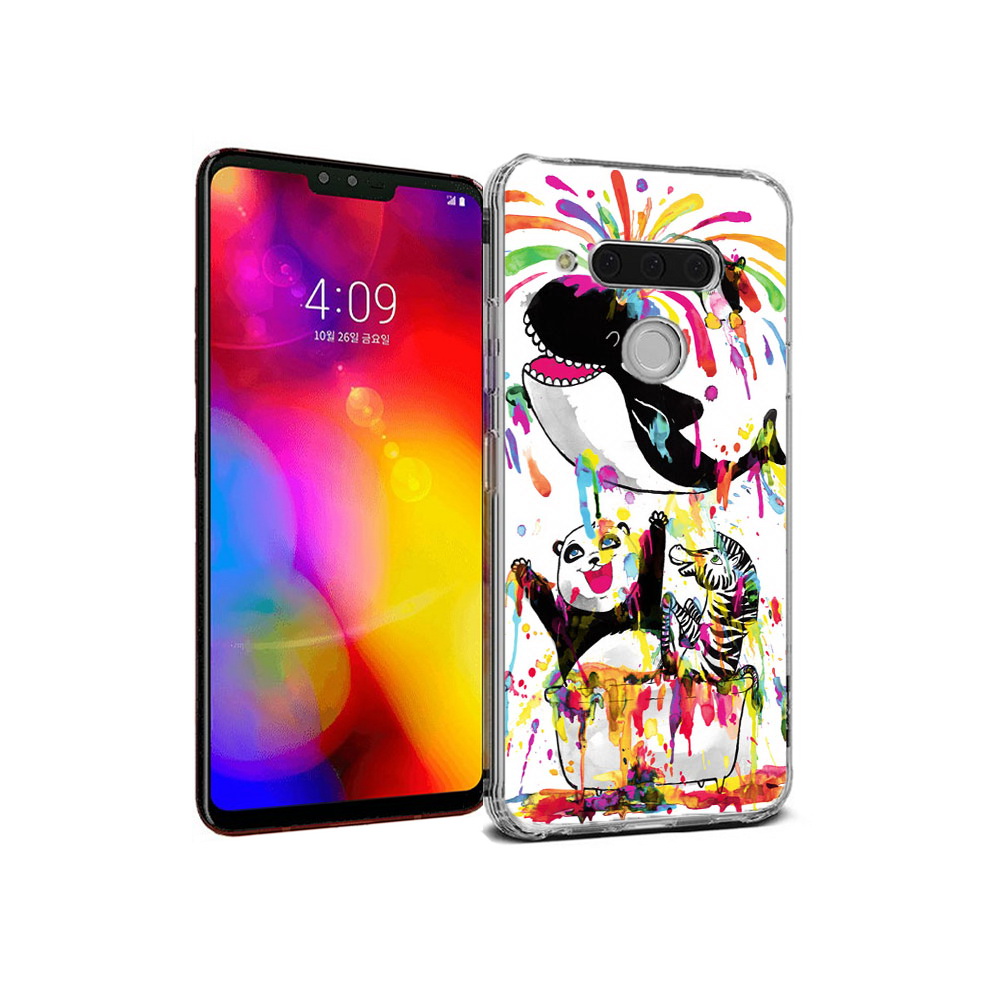

Чехол MyPads Tocco для LG V40 ThinQ Хиппи кит (PT121590.74.191), Прозрачный, Tocco