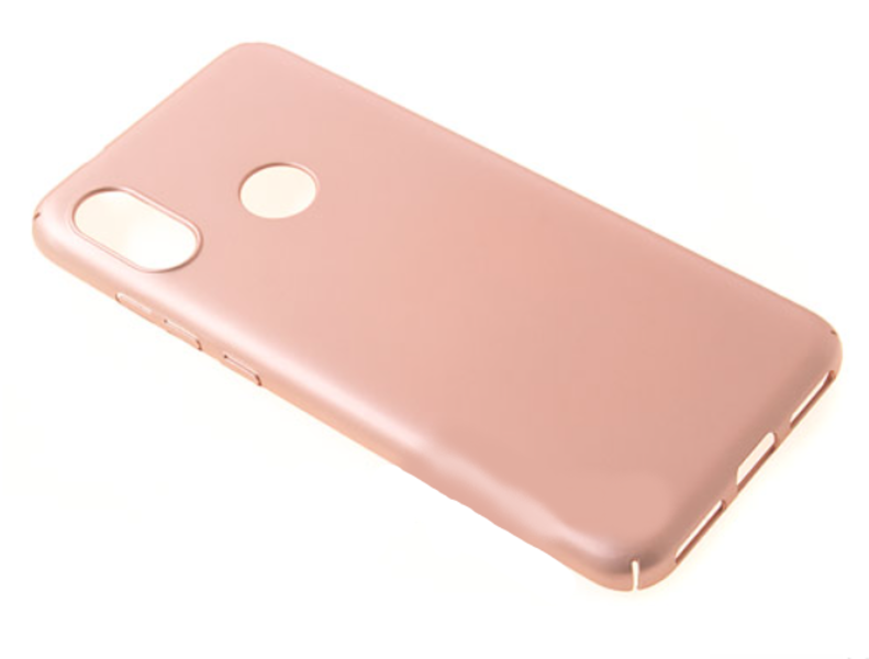 

Накладка PC для Xiaomi Redmi 6 Pro с Soft Touch покрытием розовая, Розовый