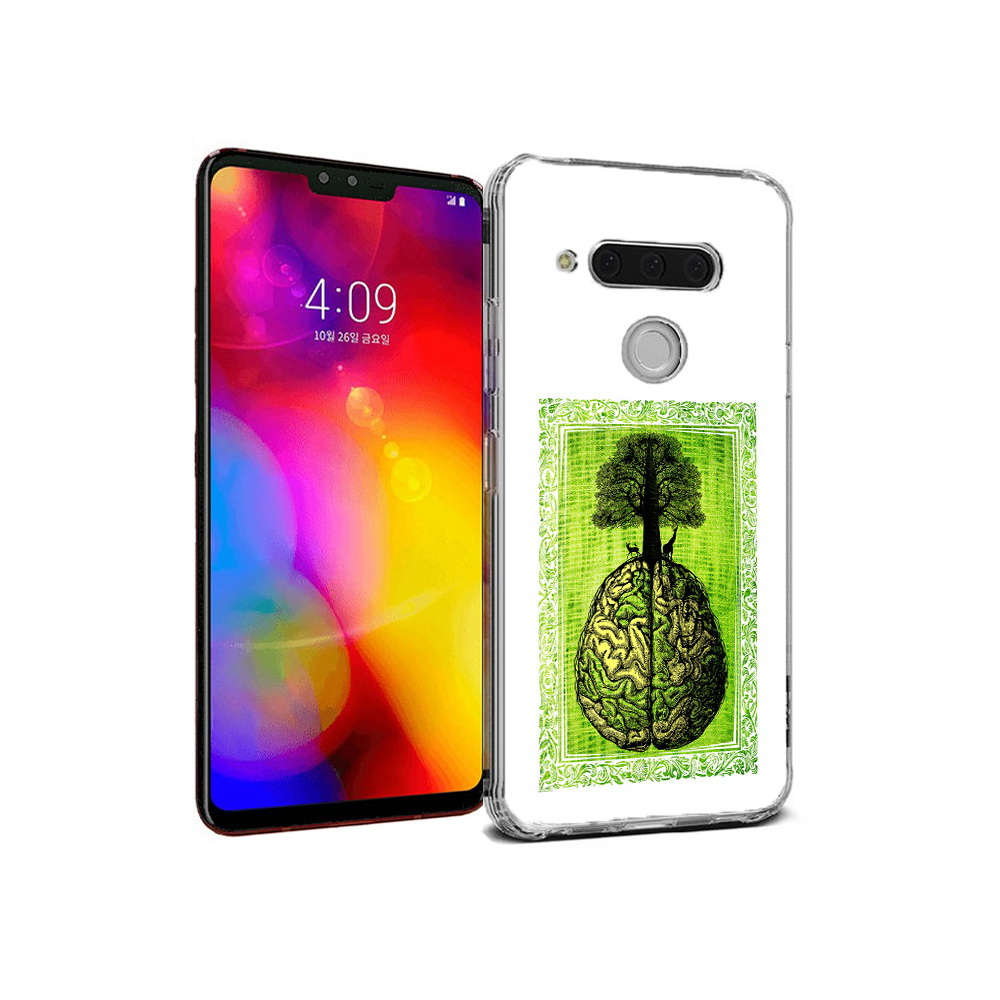 

Чехол MyPads Tocco для LG V40 ThinQ абстракция здоровый мозг (PT121590.74.211), Прозрачный, Tocco