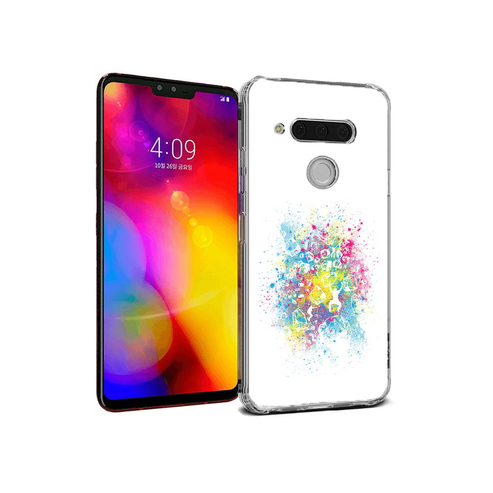 

Чехол MyPads Tocco для LG V40 ThinQ акварель абстракция (PT121590.74.214), Прозрачный, Tocco