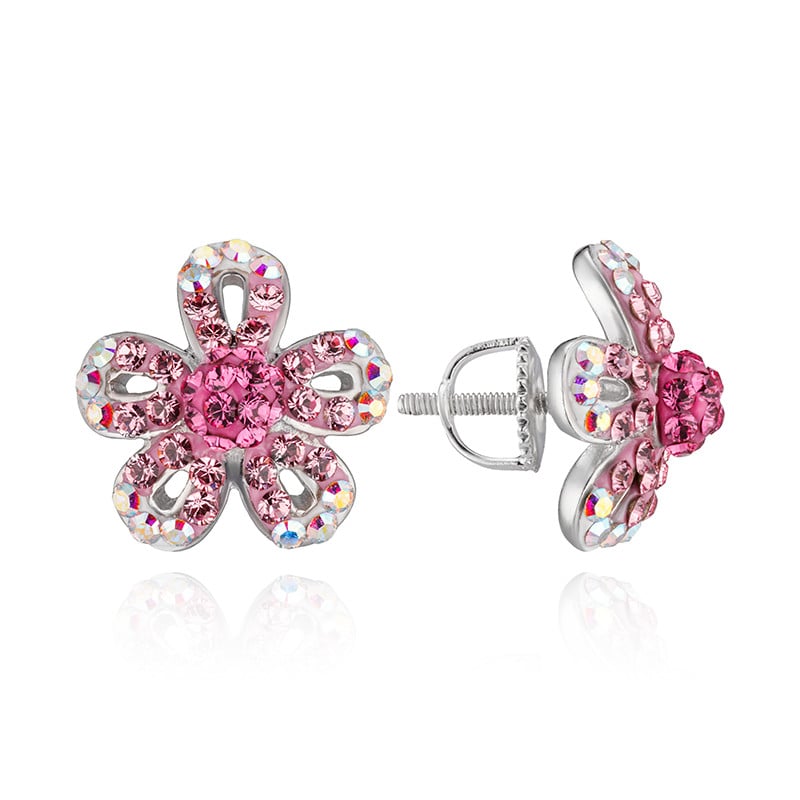

Серьги из серебра ЮВЕЛИР КАРАТ с кристаллами Swarovski 0443C01065, 0443C01065