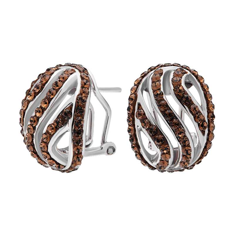 

Серьги из серебра с swarovski ЮВЕЛИР КАРАТ 0451C0259, 0451C0259