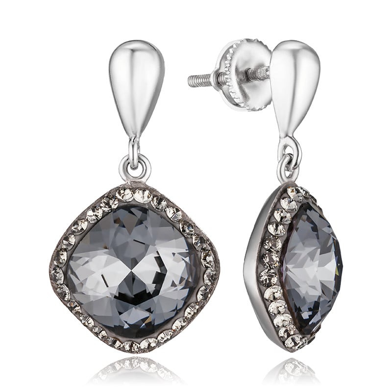 

Серьги из серебра ЮВЕЛИР КАРАТ с кристаллами Swarovski 0462C0263, 0462C0263