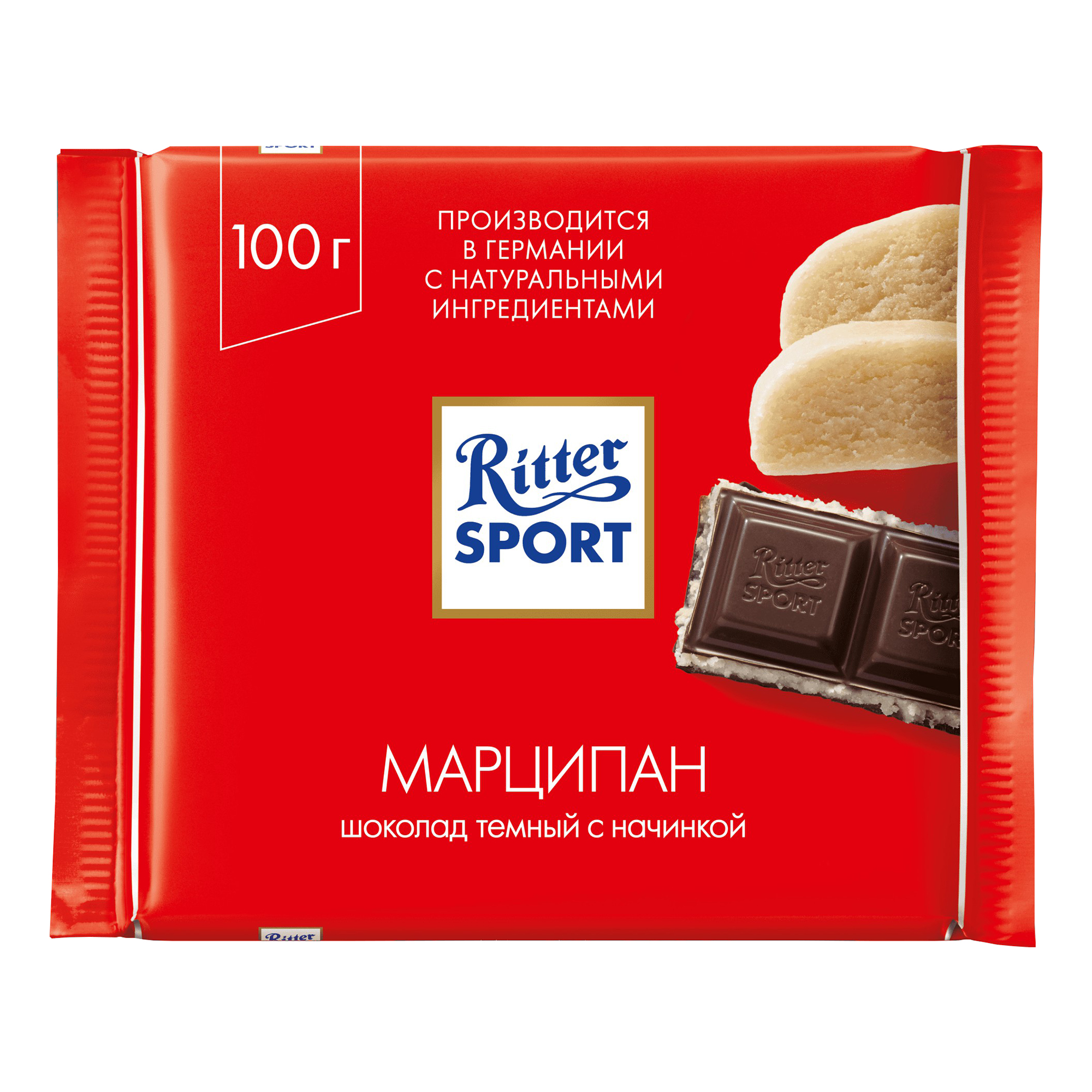 Шоколад Ritter Sport мини темный с марципановой начинкой 100 г