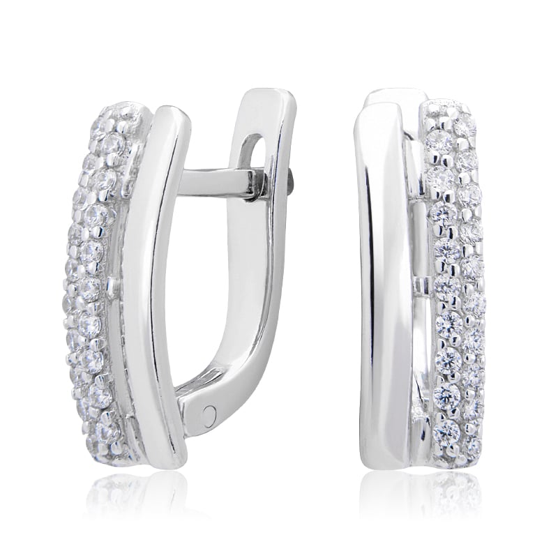 

Серьги женские из золота ЮВЕЛИР КАРАТ с фианитами 7126815, 7126815