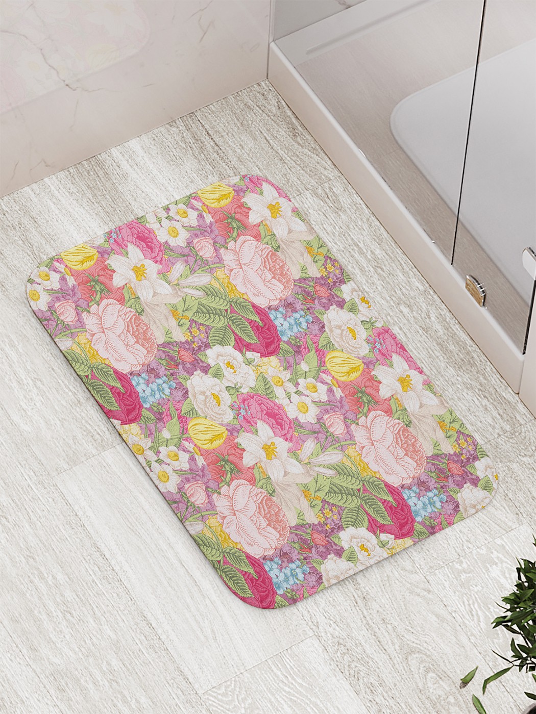 

bath_29536 Коврик противоскользящий для ванной, сауны, бассейна, 77х52 см