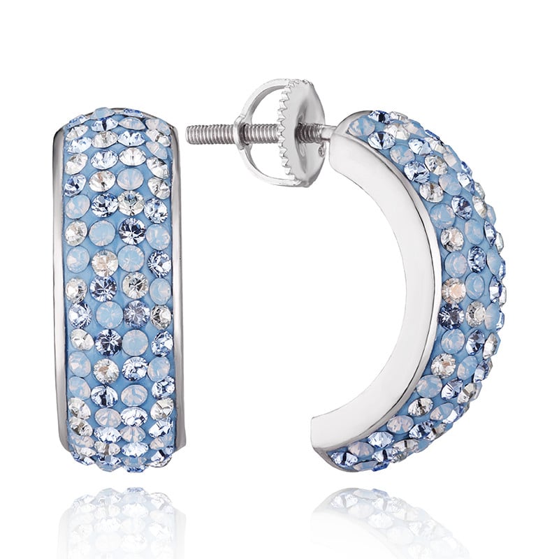 

Серьги из серебра с swarovski ЮВЕЛИР КАРАТ 0666C03084, 0666C03084