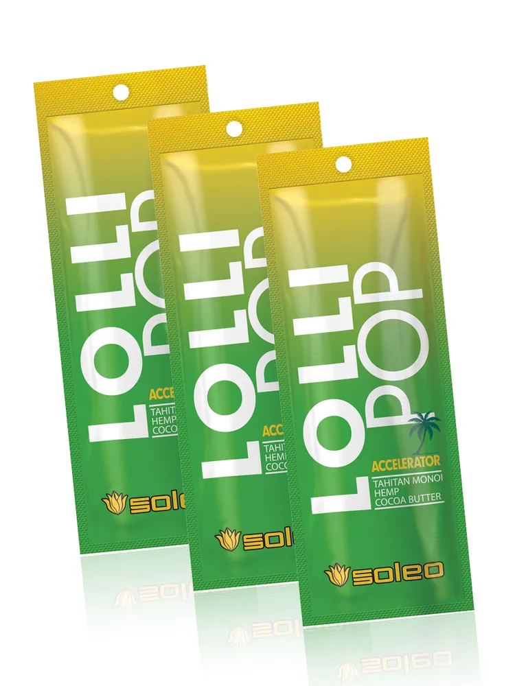 

Бронзатор с ускорителем загара, Soleo Lolli Pop, 3 шт х 15 мл