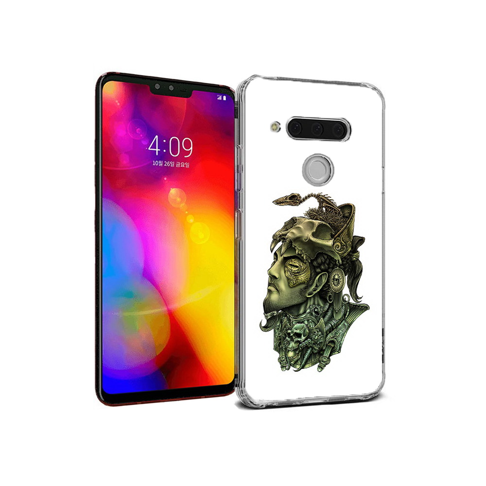 

Чехол MyPads Tocco для LG V40 ThinQ бронзовый воин (PT121590.74.248), Прозрачный, Tocco
