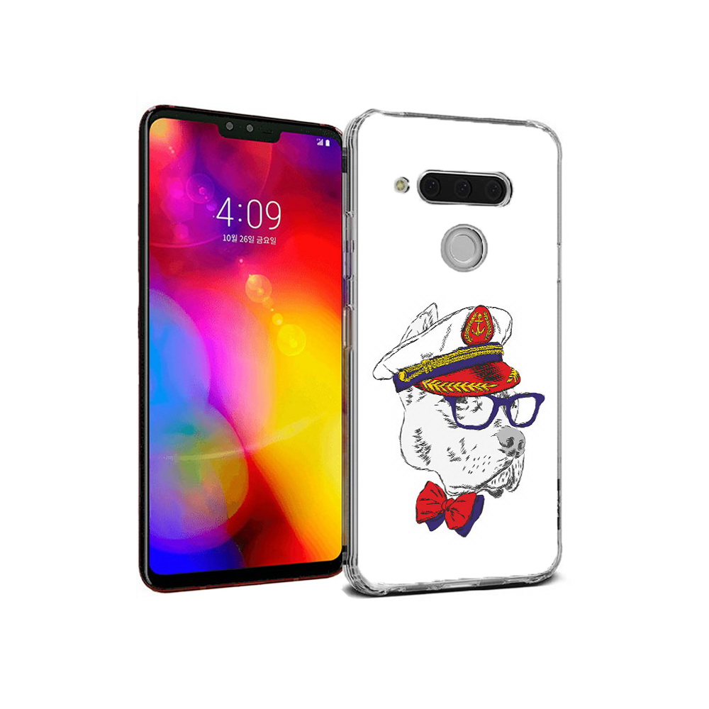 

Чехол MyPads Tocco для LG V40 ThinQ бульдог (PT121590.74.251), Прозрачный, Tocco