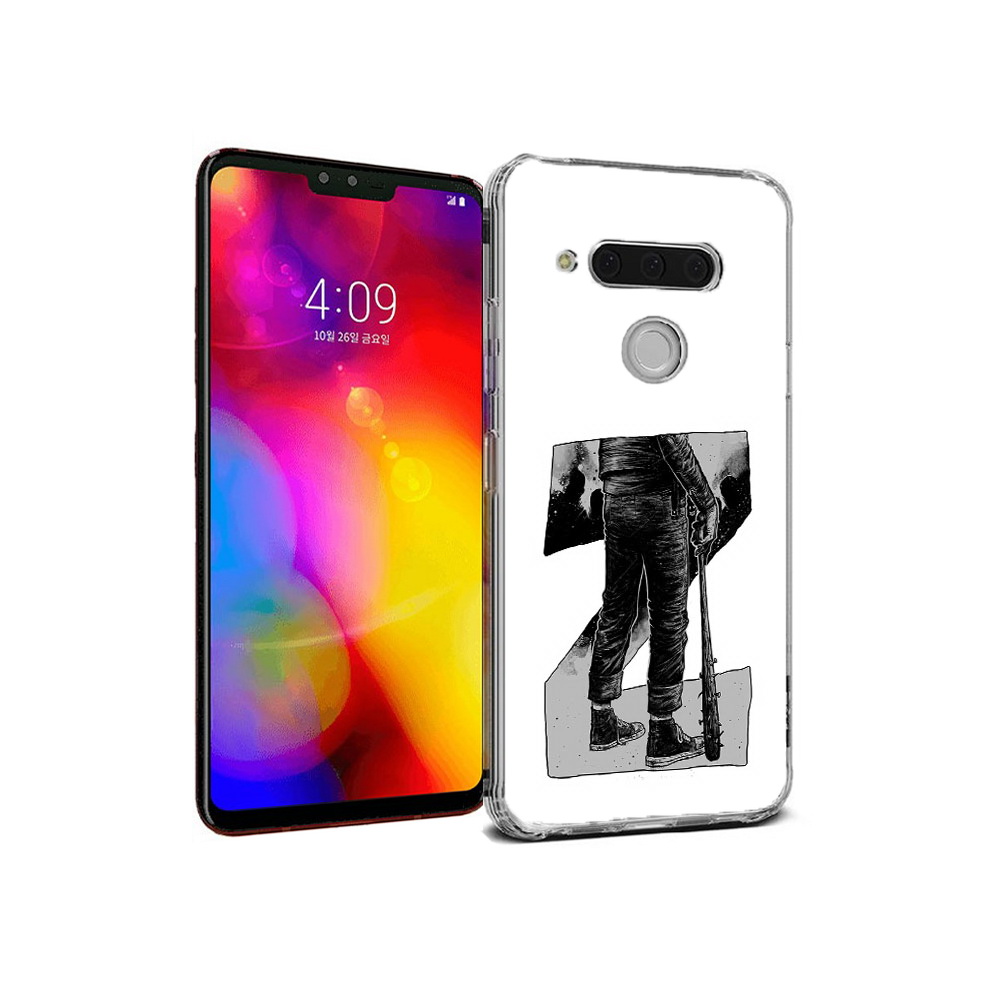 

Чехол MyPads Tocco для LG V40 ThinQ воин черно белый (PT121590.74.265), Tocco