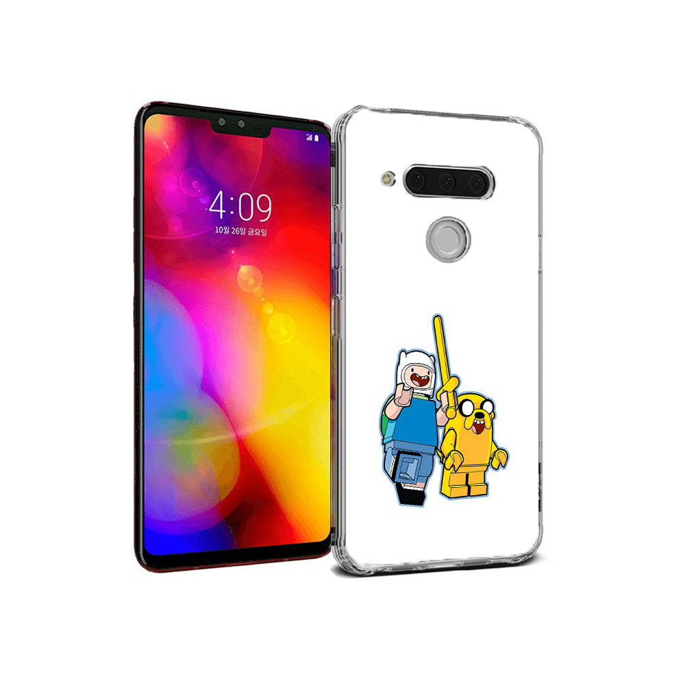 

Чехол MyPads Tocco для LG V40 ThinQ время приключений лего (PT121590.74.274), Прозрачный, Tocco