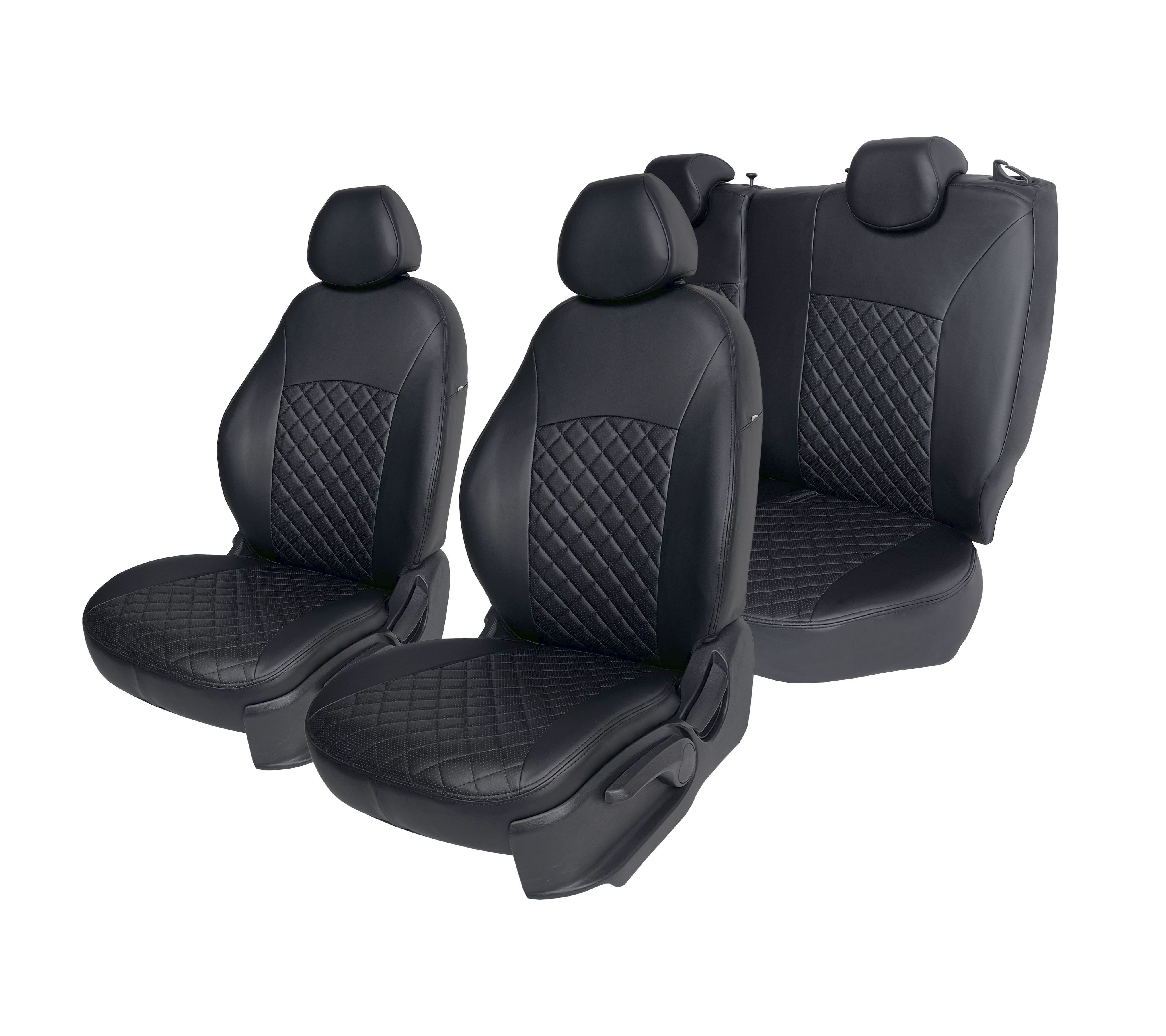 

Чехлы на сиденья RENAULT Duster 2021 - 2023 г. задняя спинка раздельная 6040 Авточехлы Ре, Черный