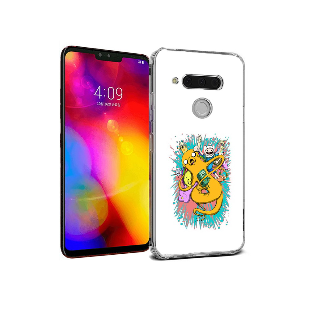 

Чехол MyPads Tocco для LG V40 ThinQ время приключений рисунок (PT121590.74.276), Прозрачный, Tocco