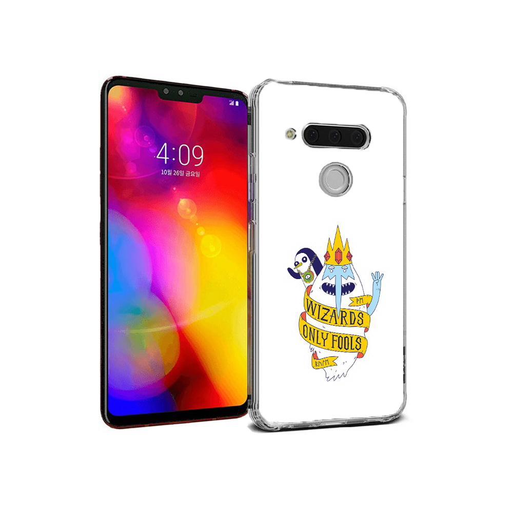 

Чехол MyPads Tocco для LG V40 ThinQ время приключений снежный король (PT121590.74.278), Прозрачный, Tocco