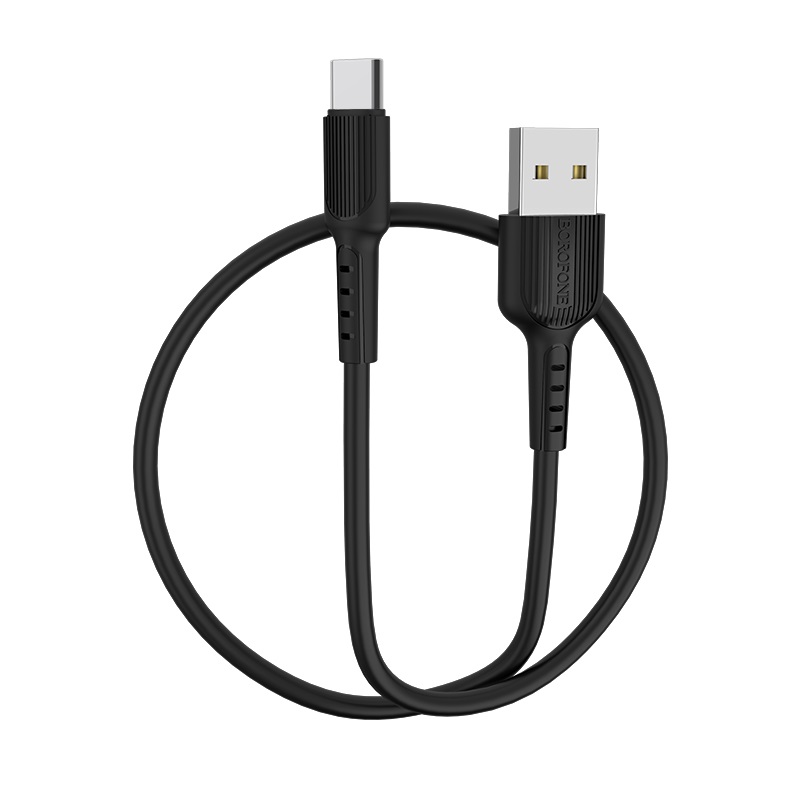 Дата-кабель Borofone BX16 USB-Type-C, TPE, 2.0A, 1 м, Black (повреждена упаковка)