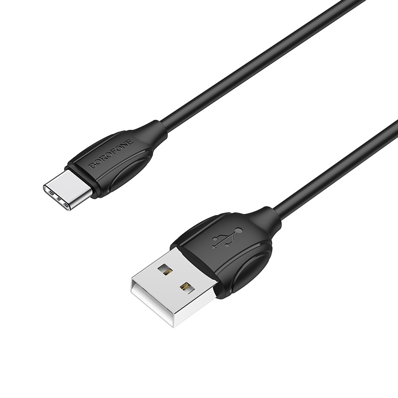 

Дата-кабель Borofone BX19 USB - Type-C TPE 2.4A 1 м, Black (повреждена упаковка)