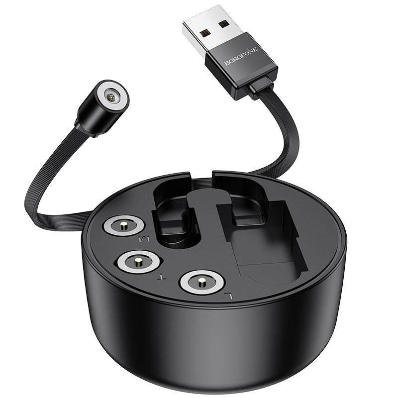 

Дата-кабель Borofone BU26 USB - Lightning/Micro USB/Type-C MAGNETIC 2A 0.95 м, Black
