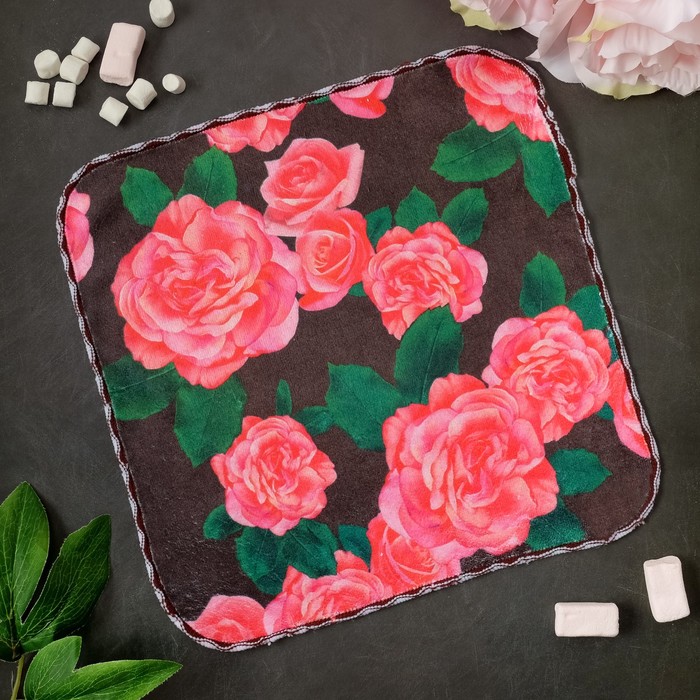 

Салфетка из микрофибры Доляна Розы 30х30