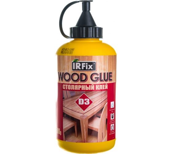 фото Столярный клей irfix wood glue d3 молочный 500 гр 20075