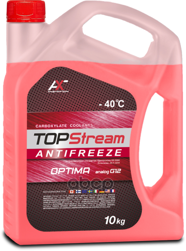 Антифриз TopStream ATSOR00010 G12 красный 2480₽