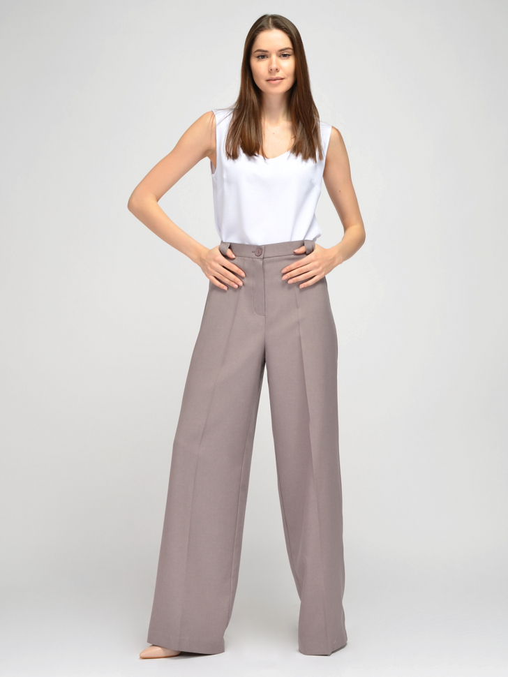 

Брюки женские VISERDI 10197 коричневые 44 RU, Коричневый, 10197