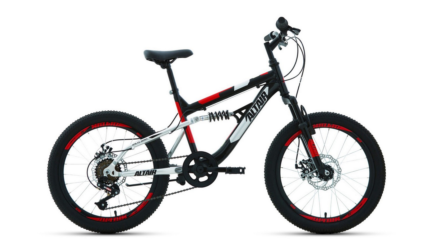 фото Велосипед подростковый горный 20" altair mtb fs 20 d рама 14" rbk22al20047