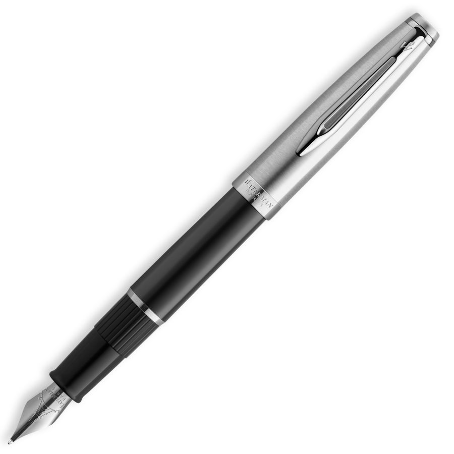 

Ручка перьевая Waterman Embleme 2100375 Black CT F ст.нерж. подар.кор.