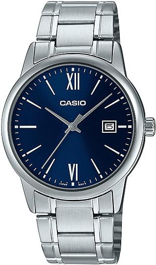 фото Наручные часы мужские casio mtp-v002d-2b3 серебристые