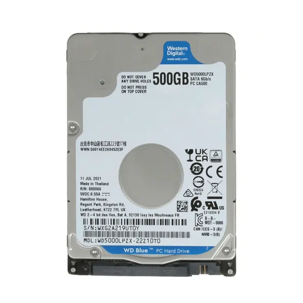 

Жесткий диск WD Blue 500 ГБ (WD5000LPZX), Blue