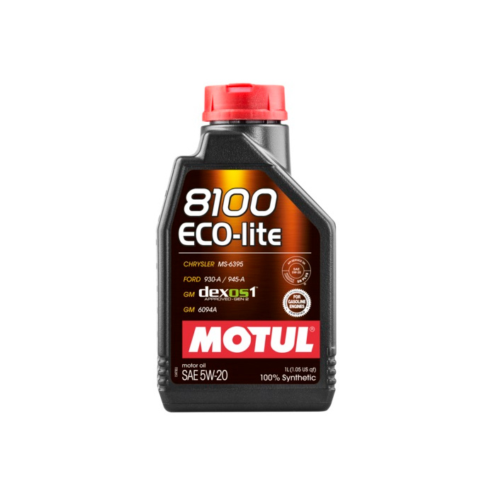 фото Моторное масло motul 8100 eco-lite 5w20 синтетическое 109102, 1л