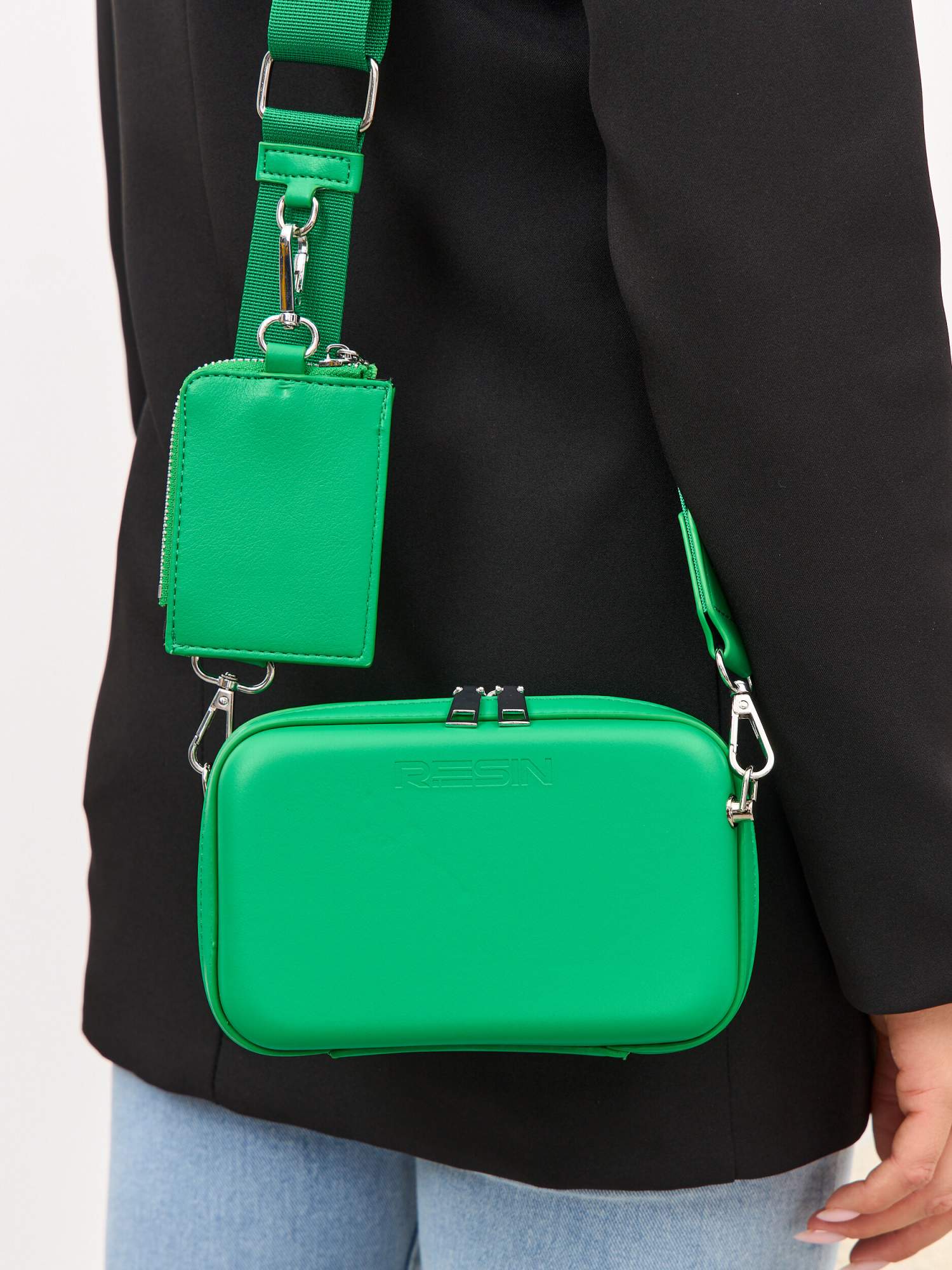 Сумка кросс-боди женская RESIN clbag, зеленый