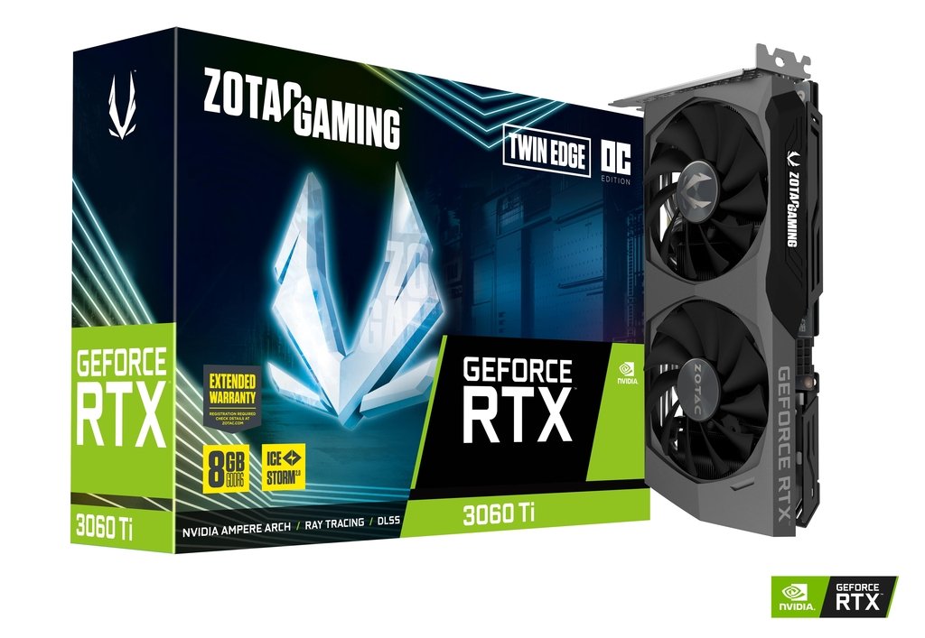 фото Видеокарта zotac geforce rtx 3060 ti twin edge