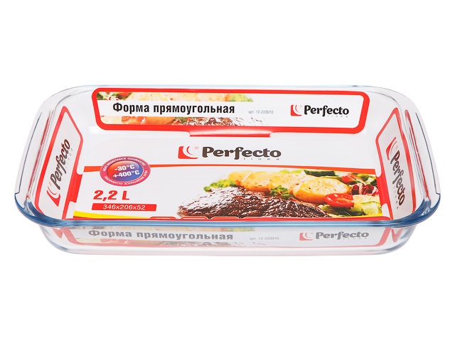 

Форма для запекания из жаропрочного стекла PERFECTO LINEA 2.2 л, Прозрачный