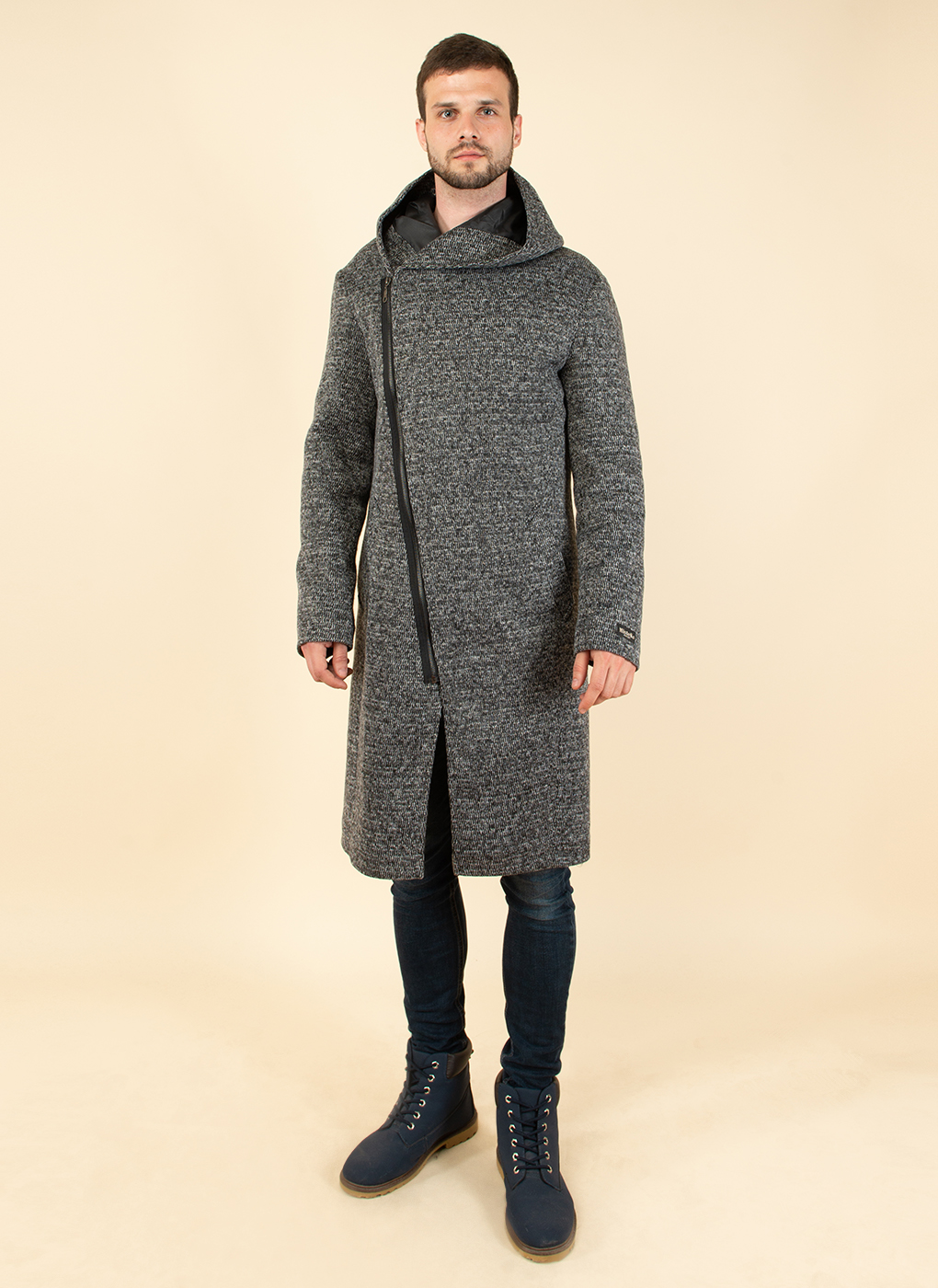 

Пальто мужское MISTEKS DESIGN 52270 серое 44 RU, 52270