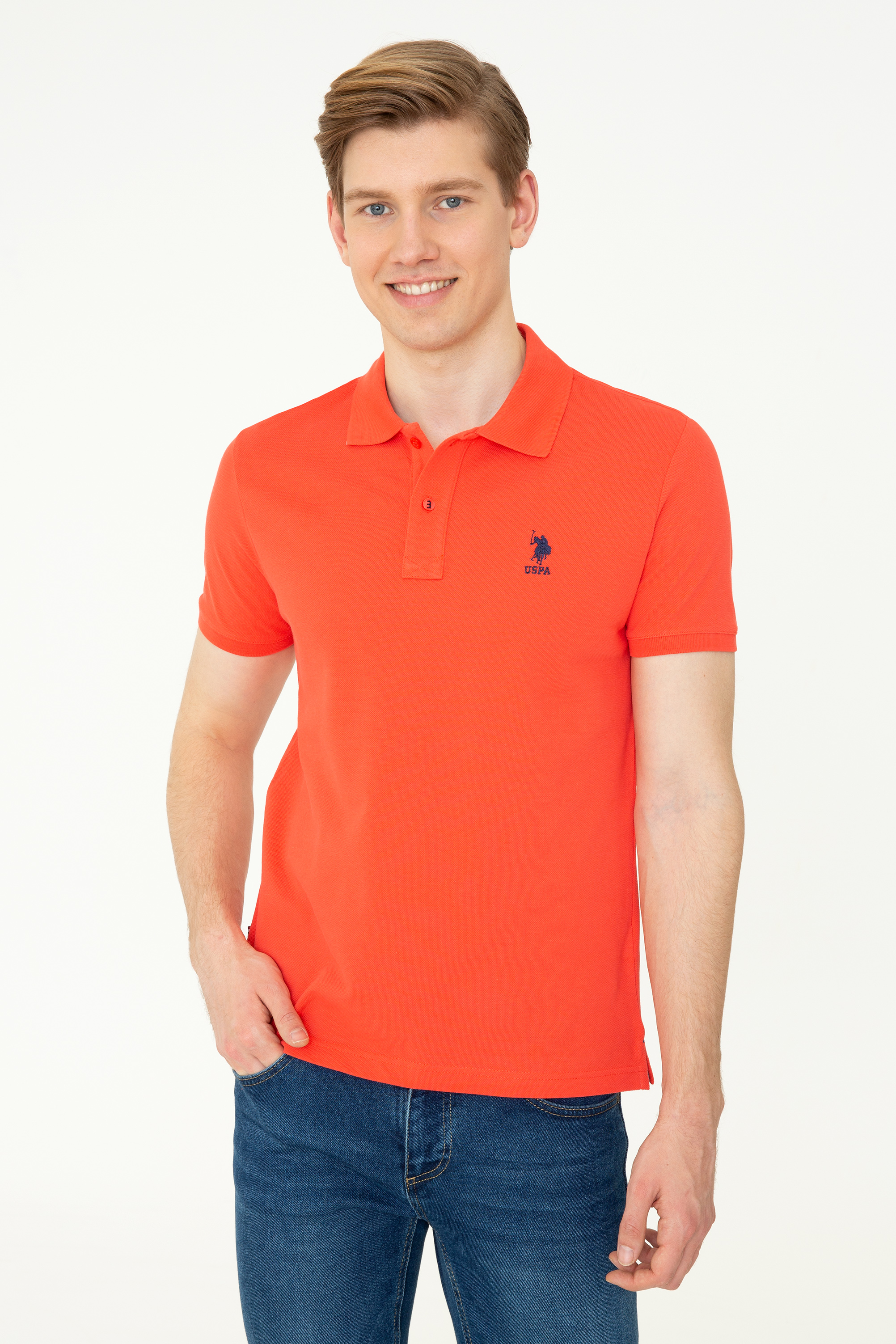 фото Футболка мужская u.s. polo assn. g081sz0110tp04iy022 оранжевая 3xl