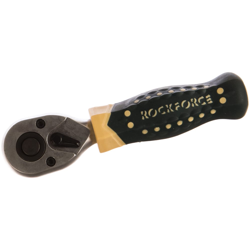

Реверсивная короткая трещотка с резиновой ручкой ROCKFORCE RF-802219