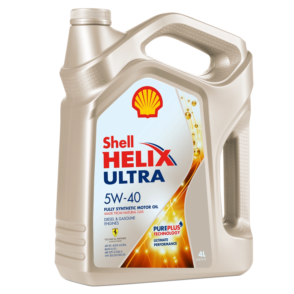 фото Моторное масло shell helix ultra sp 5w40 4 л