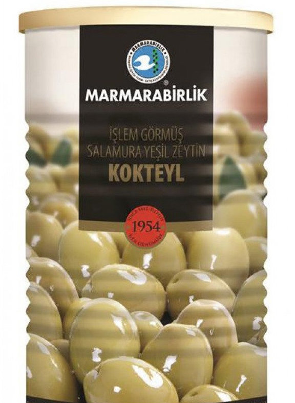 фото Оливки marmarabirlik зеленые kokteyl 2xl жестяная банка, 400 г