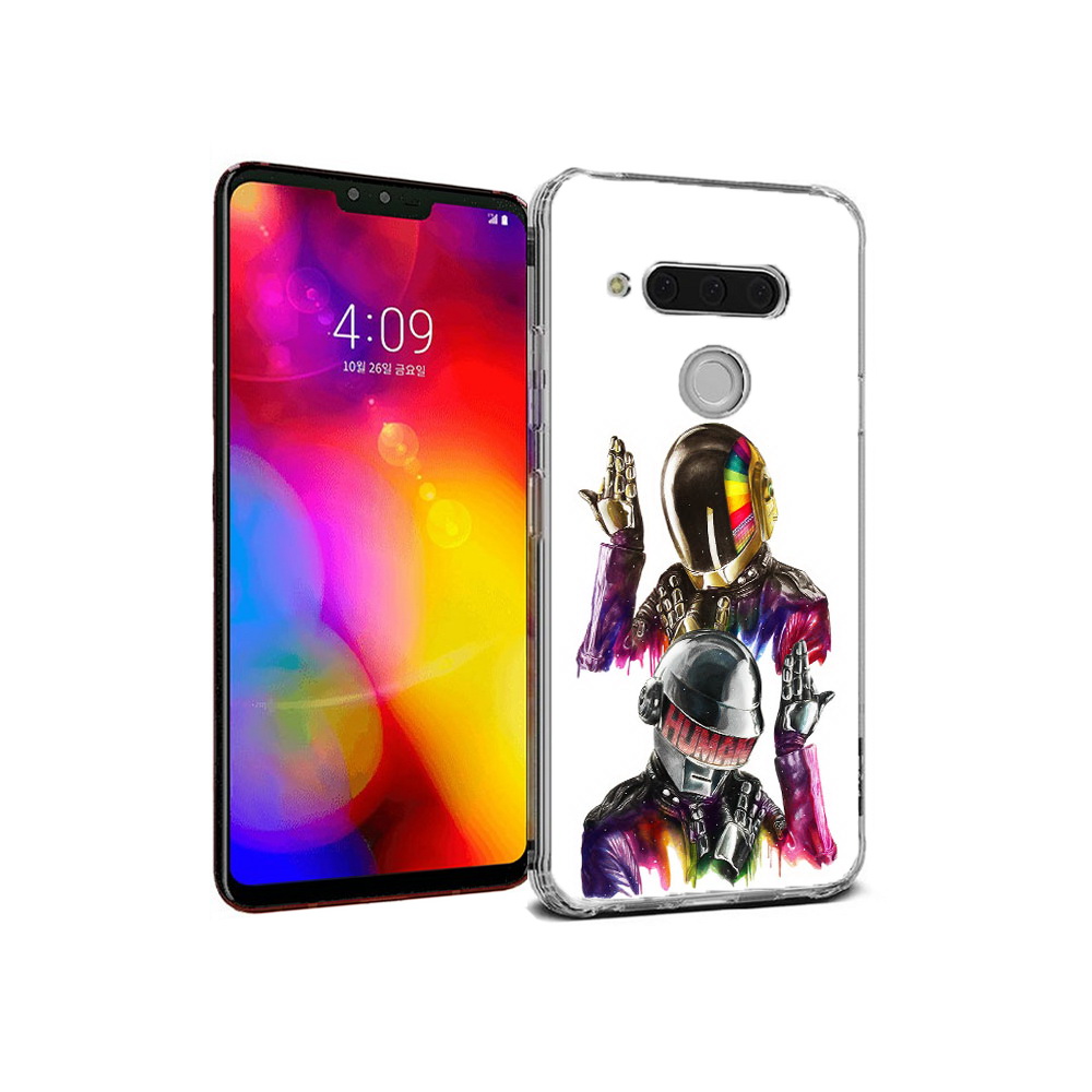 

Чехол MyPads Tocco для LG V40 ThinQ диско космонавты (PT121590.74.329), Прозрачный, Tocco