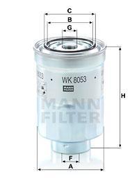 

Фильтр топливный MANN-FILTER WK8053Z, фильтр топливный MANN-FILTER WK8053Z