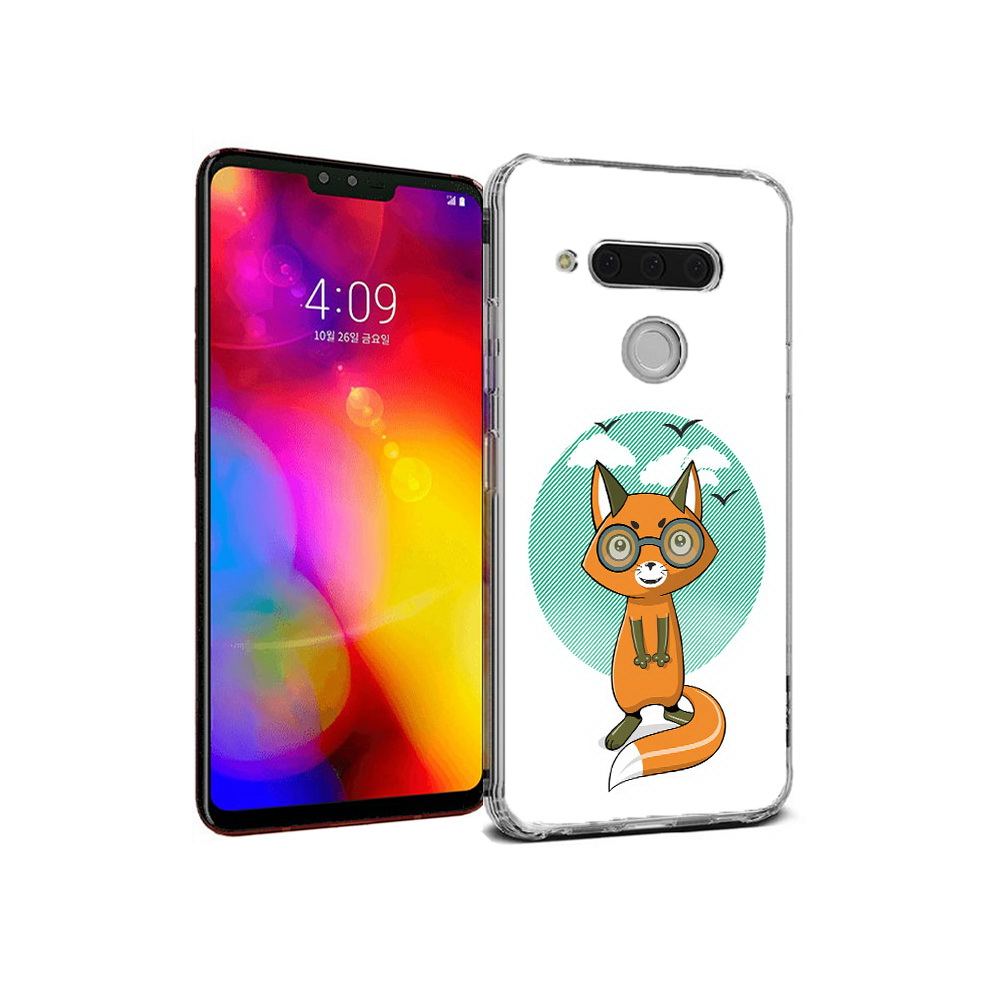 

Чехол MyPads Tocco для LG V40 ThinQ задумчивая лиса (PT121590.74.348), Прозрачный, Tocco