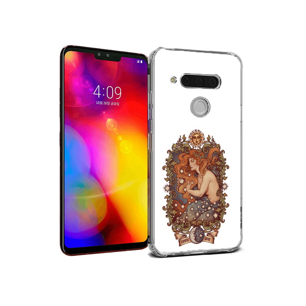 

Чехол MyPads Tocco для LG V40 ThinQ звездная девушка абстракция (PT121590.74.351), Прозрачный, Tocco