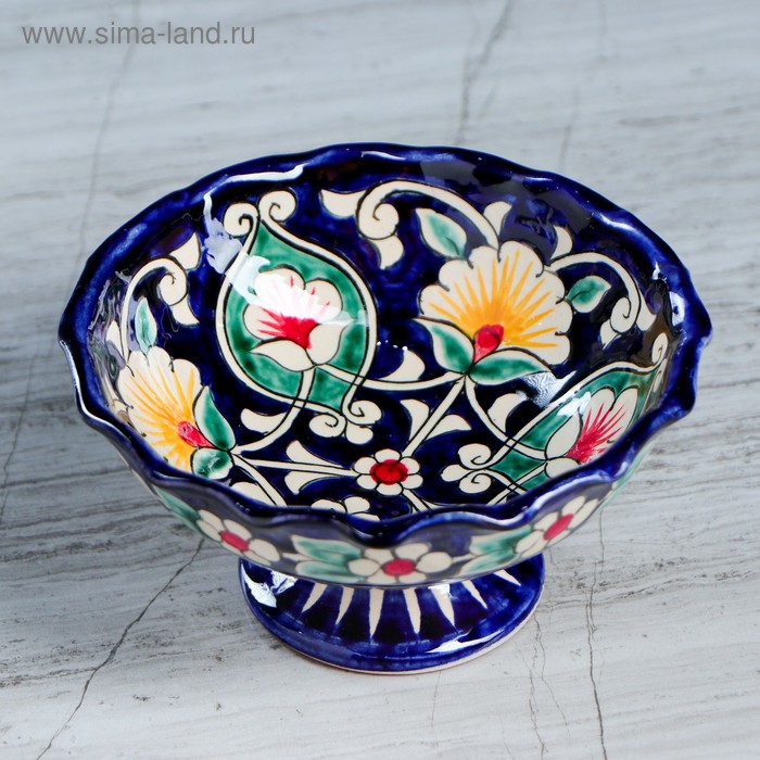 

Конфетница Риштанская Керамика 13см, Синий